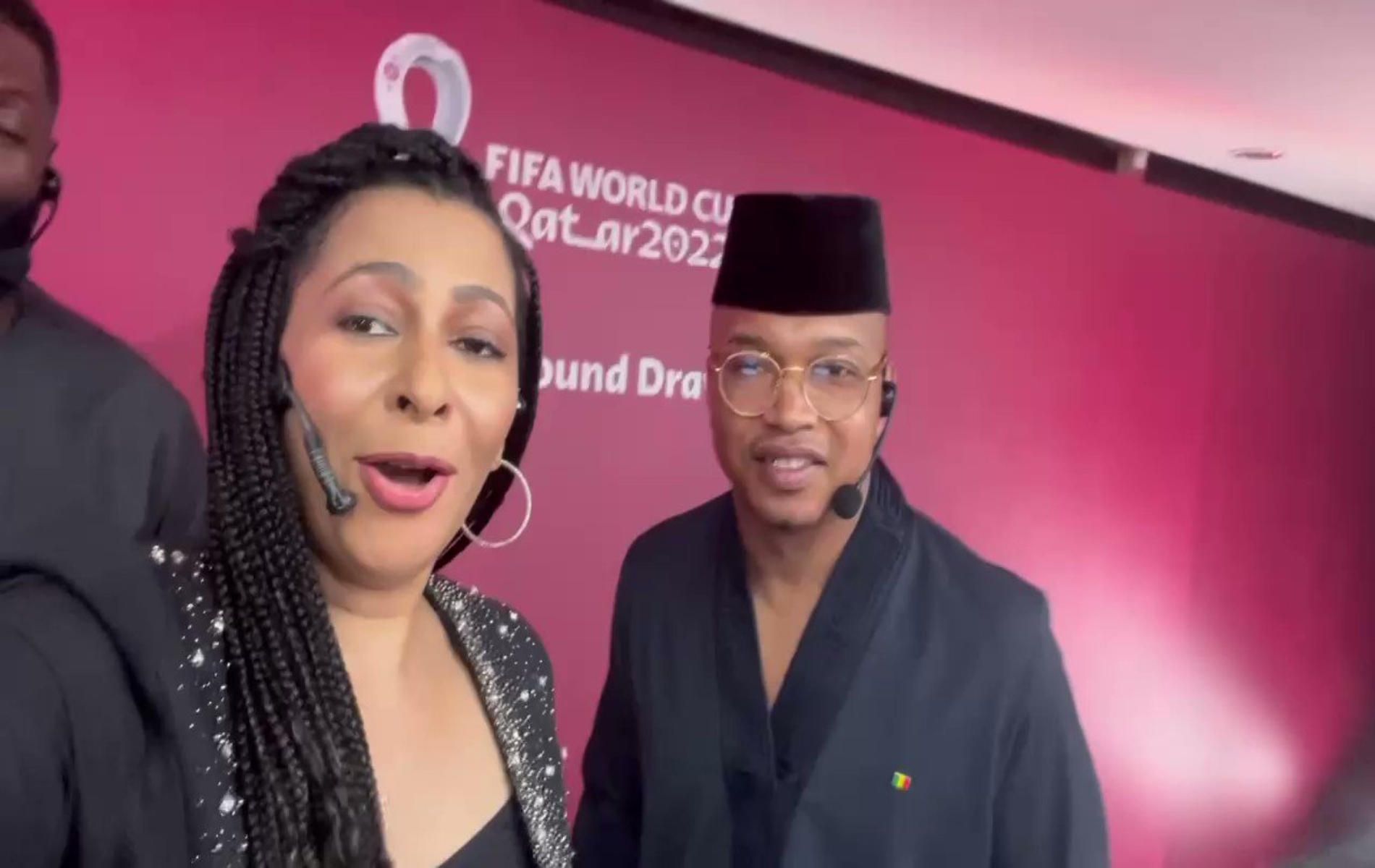 kofi 1 - Nigeria Football Mimi and Diouf at the FIFA World Cup in Qatar