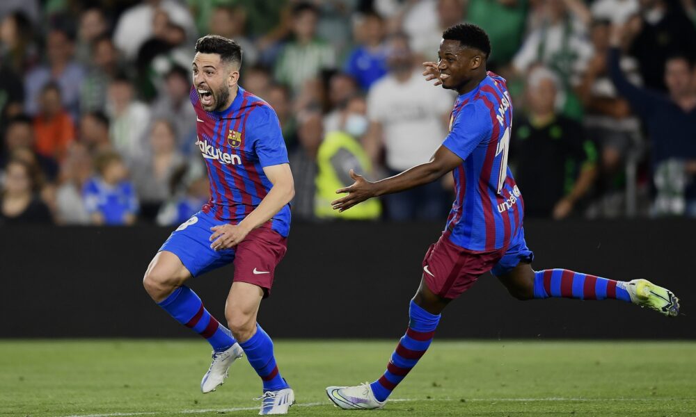 Ansu nets before Alba’s last-gasp winner books Barca’s CL berth Ansu nets before Alba’s last-gasp winner books Barca’s CL berth