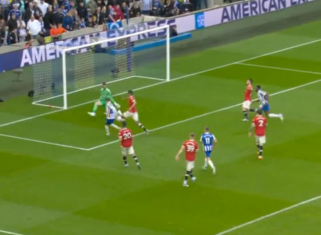 Manchester United star seen smiling as Brighton score Manchester United star seen smiling as Brighton score