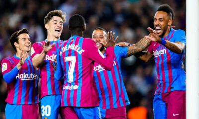 the Blaugranas consolidate their second place with a great Dembélé! the Blaugranas consolidate their second place with a great Dembélé!