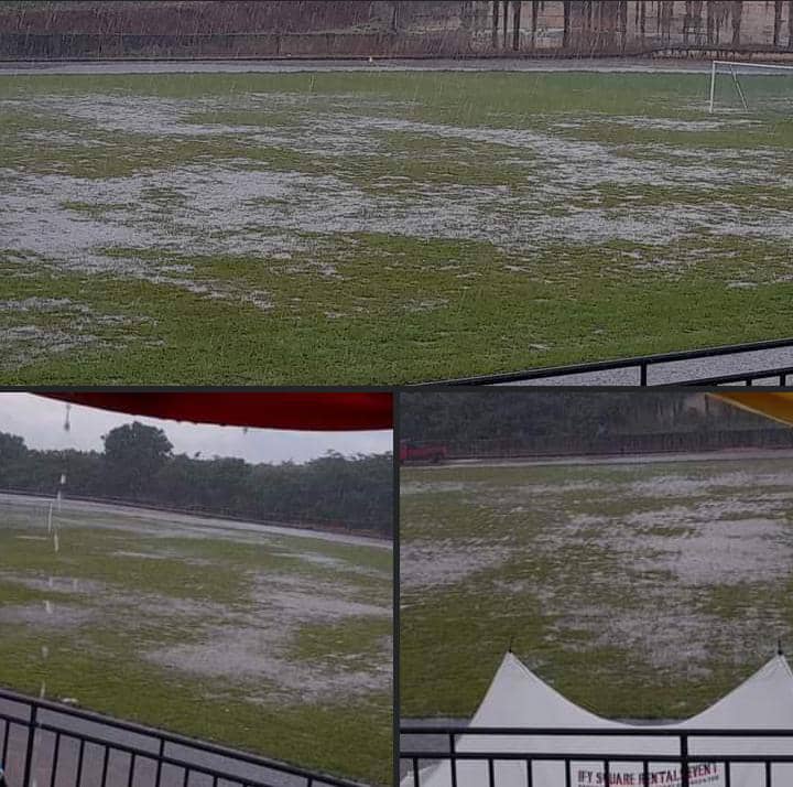 Heavy Down Pour Disrupts Anambra State FA Cup Final Heavy Down Pour Disrupts Anambra State FA Cup Final