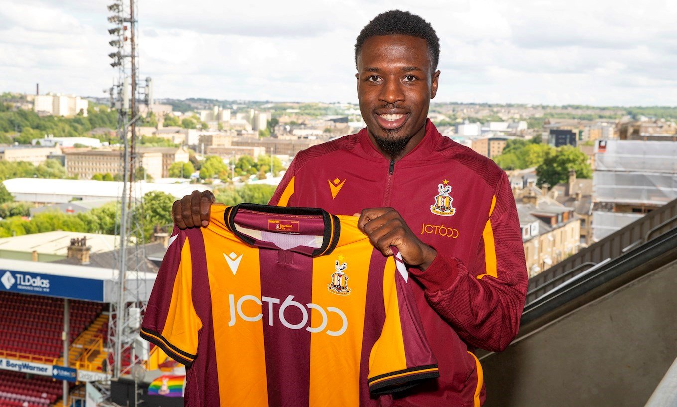 Nigerian defender Timi Odusina becomes a Bantam as he joins Bradford City Nigerian defender Timi Odusina becomes a Bantam as he joins Bradford City