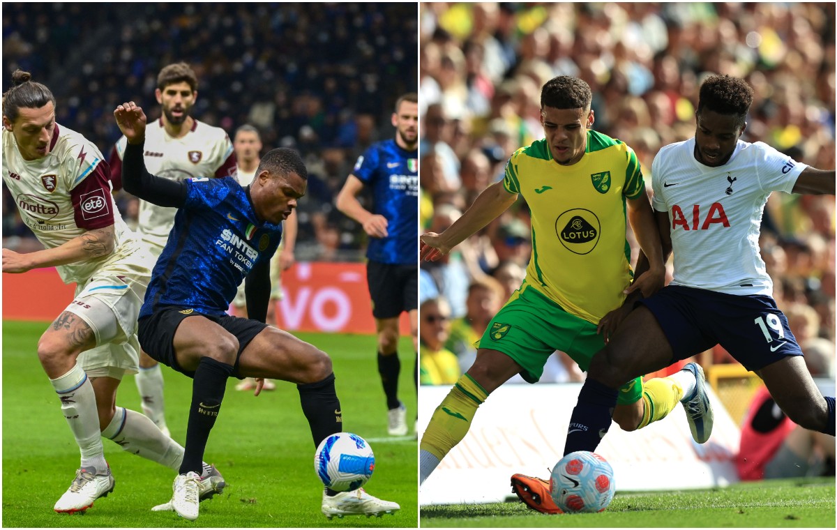 Man United eye Dumfries Aarons Dest transfers