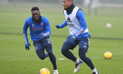 William Saliba in extra training before Arsenal pre-season William Saliba in extra training before Arsenal pre-season
