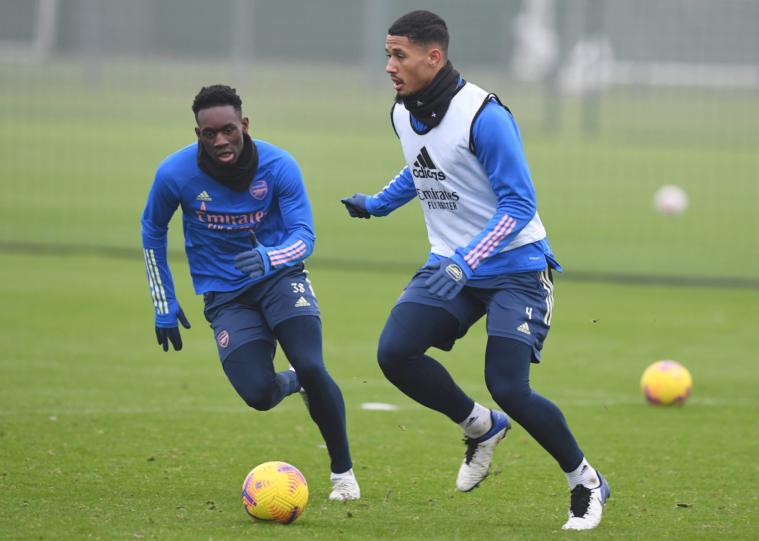 William Saliba in extra training before Arsenal pre-season William Saliba in extra training before Arsenal pre-season