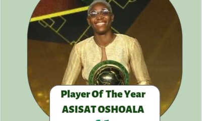 ‘You Are The Best Teammates In The World’ Oshoala Dedicates Record Fifth Women’s Player Of The Year Award To Super Falcons – Abroad ‘You Are The Best Teammates In The World’ Oshoala Dedicates Record Fifth Women’s Player Of The Year Award To Super Falcons – Abroad