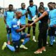Enyimba’s Captain Austin Oladapo Propose To Longtime Girlfriend During Matchday 37 Clash With Dakkada FC