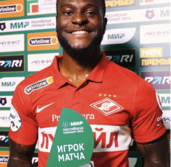 Moses Named MOTM After Netting Wonder Goal In Spartak Moscow’s Away Draw