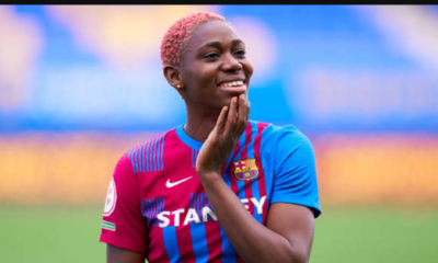 “She deserves this” – Super Falcons’ great showers praise on award-winning Barcelona striker Oshoala