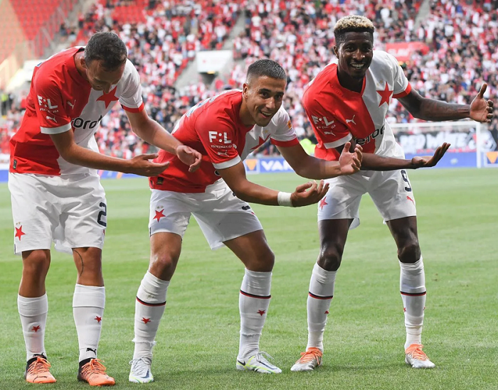 Double Celebrations for Slavia Prague Star Peter Olayinka Double Celebrations for Slavia Prague Star Peter Olayinka