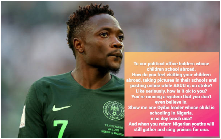 ASUU Strike: Ahmed Musa, Yule Edochie lambast Nigerian Politicians…”Running a System that you don’t Believe in” ASUU Strike: Ahmed Musa, Yule Edochie lambast Nigerian Politicians…”Running a System that you don’t Believe in”