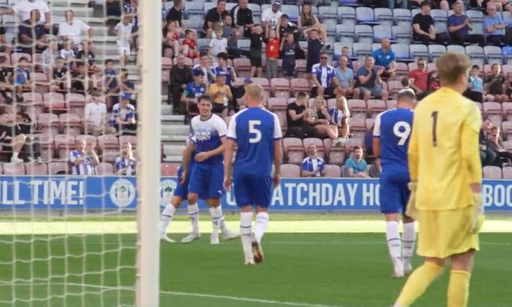 Jamie Carragher’s son scores first goal for Wigan against Liverpool