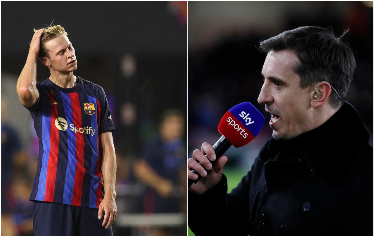 Gary Neville says Manchester United transfer target “should consider legal action” against Barcelona Gary Neville says Manchester United transfer target “should consider legal action” against Barcelona
