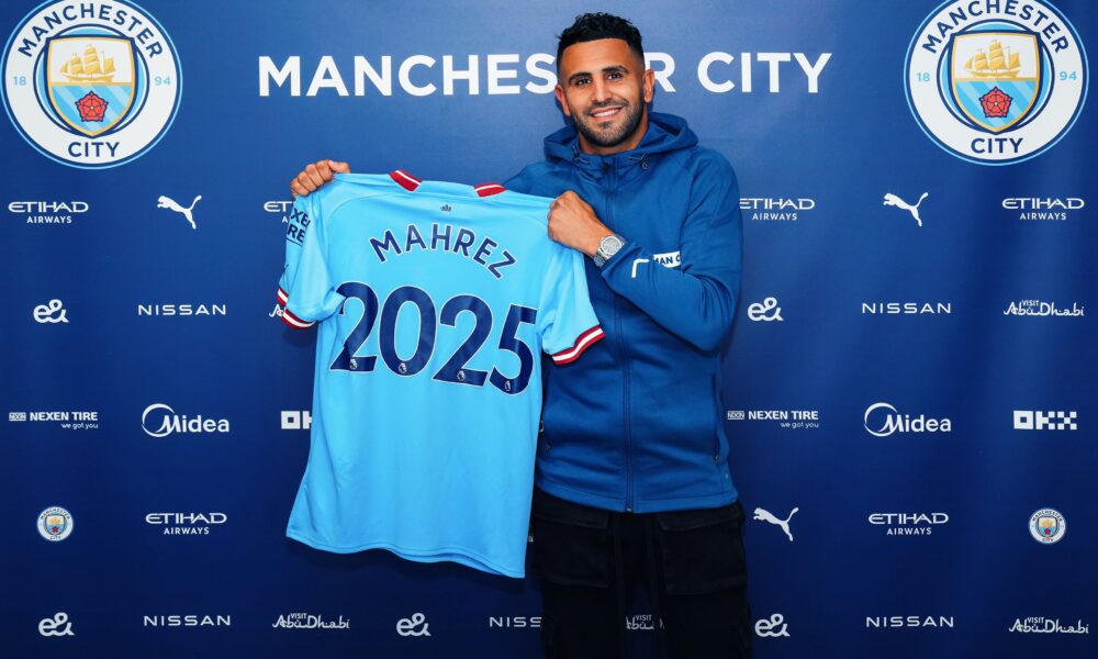 Riyad Mahrez signs new three-year deal with Man City