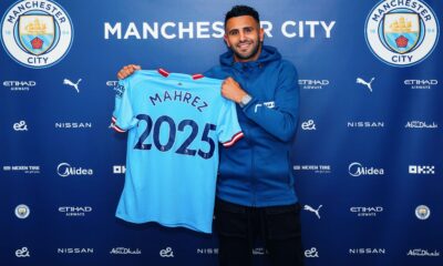 Riyad Mahrez signs new three-year deal with Man City