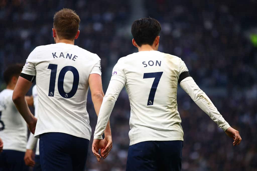 Son tees up Kane double to guide Tottenham past Rangers Son tees up Kane double to guide Tottenham past Rangers
