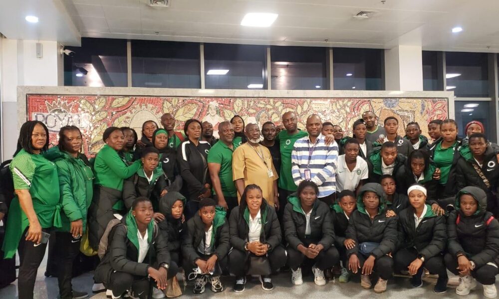 NFF reveals when Falconets match bonuses will be paid as contingent arrives Nigeria