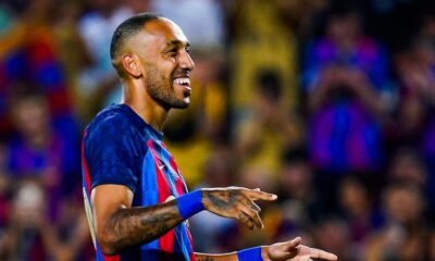 Alvarez opens the scoring, Aubameyang answers him before the break! Alvarez opens the scoring, Aubameyang answers him before the break!