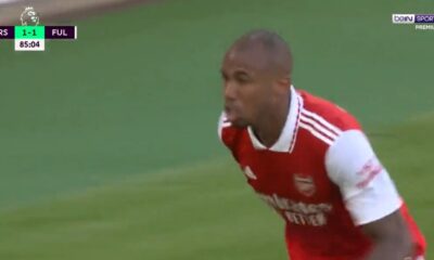 Gabriel redeems himself with late goal after Leno mistake