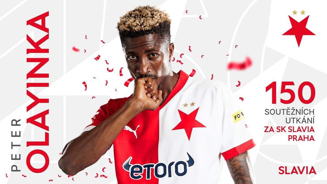 Peter Olayinka Equals Record For Most Appearances For Slavia Praha in European cups | Abroad Peter Olayinka Equals Record For Most Appearances For Slavia Praha in European cups | Abroad