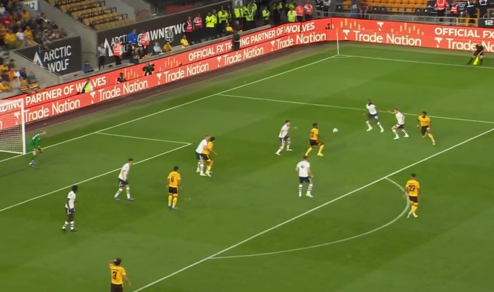 Adama Traore scores stunning volley for Wolves Adama Traore scores stunning volley for Wolves