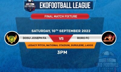 Ekofootball League Play-Off:Dosu Joseph Academy Out To stop Roro FC