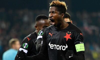 Peter Olayinka Bags Slavia Praha’s European Goal Record Following Draw Against Sivasspor | Abroad Peter Olayinka Bags Slavia Praha’s European Goal Record Following Draw Against Sivasspor | Abroad