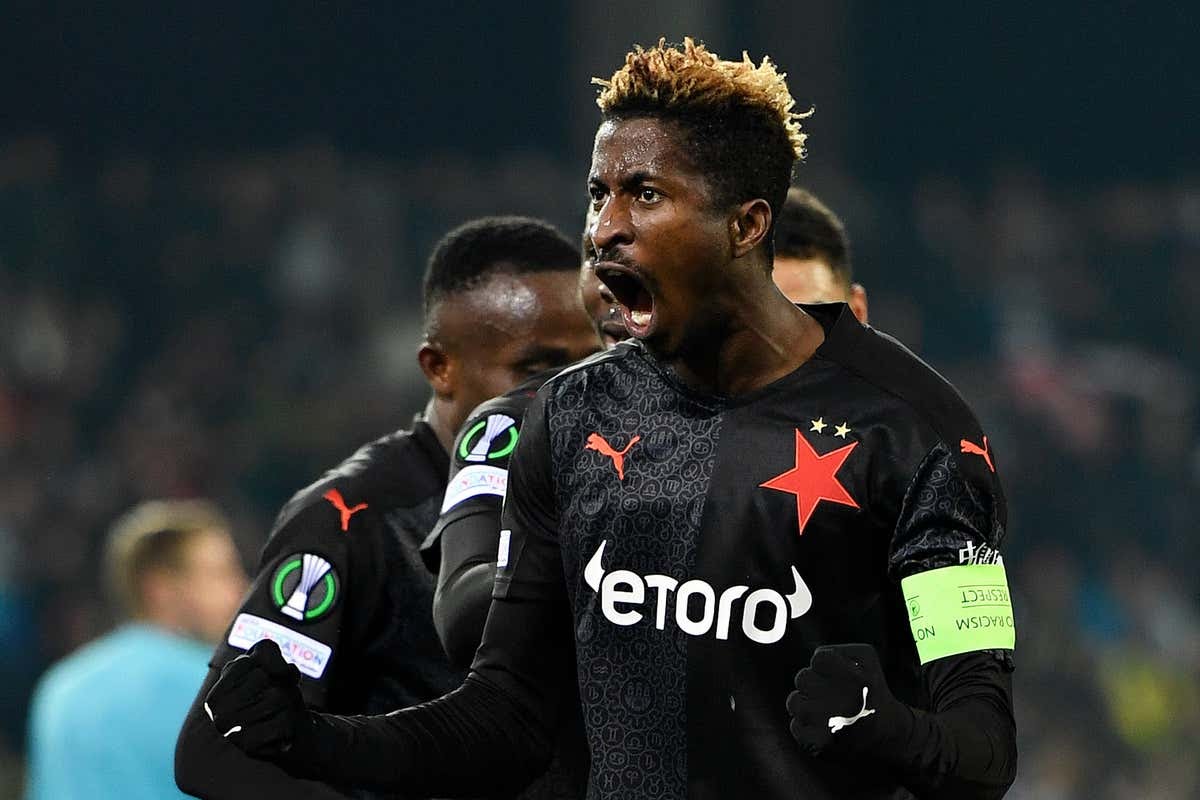 Peter Olayinka Bags Slavia Praha’s European Goal Record Following Draw Against Sivasspor | Abroad Peter Olayinka Bags Slavia Praha’s European Goal Record Following Draw Against Sivasspor | Abroad