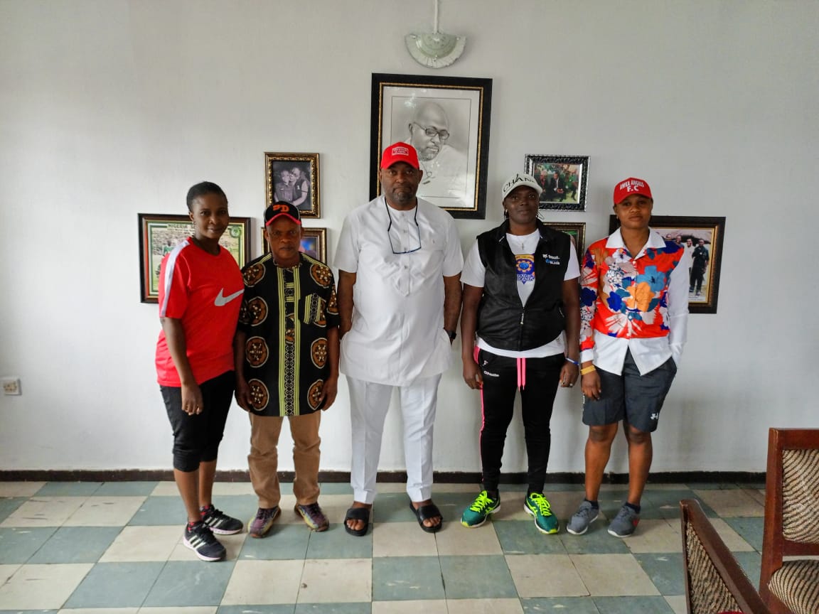 Awka Angels Pays Courtesy Call To Anambra FA Chairman Awka Angels Pays Courtesy Call To Anambra FA Chairman