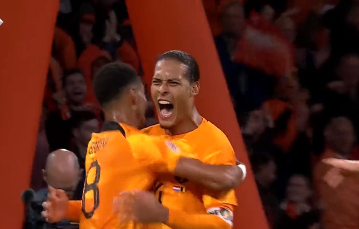 Liverpool’s Van Dijk scores winner for the Netherlands vs Belgium