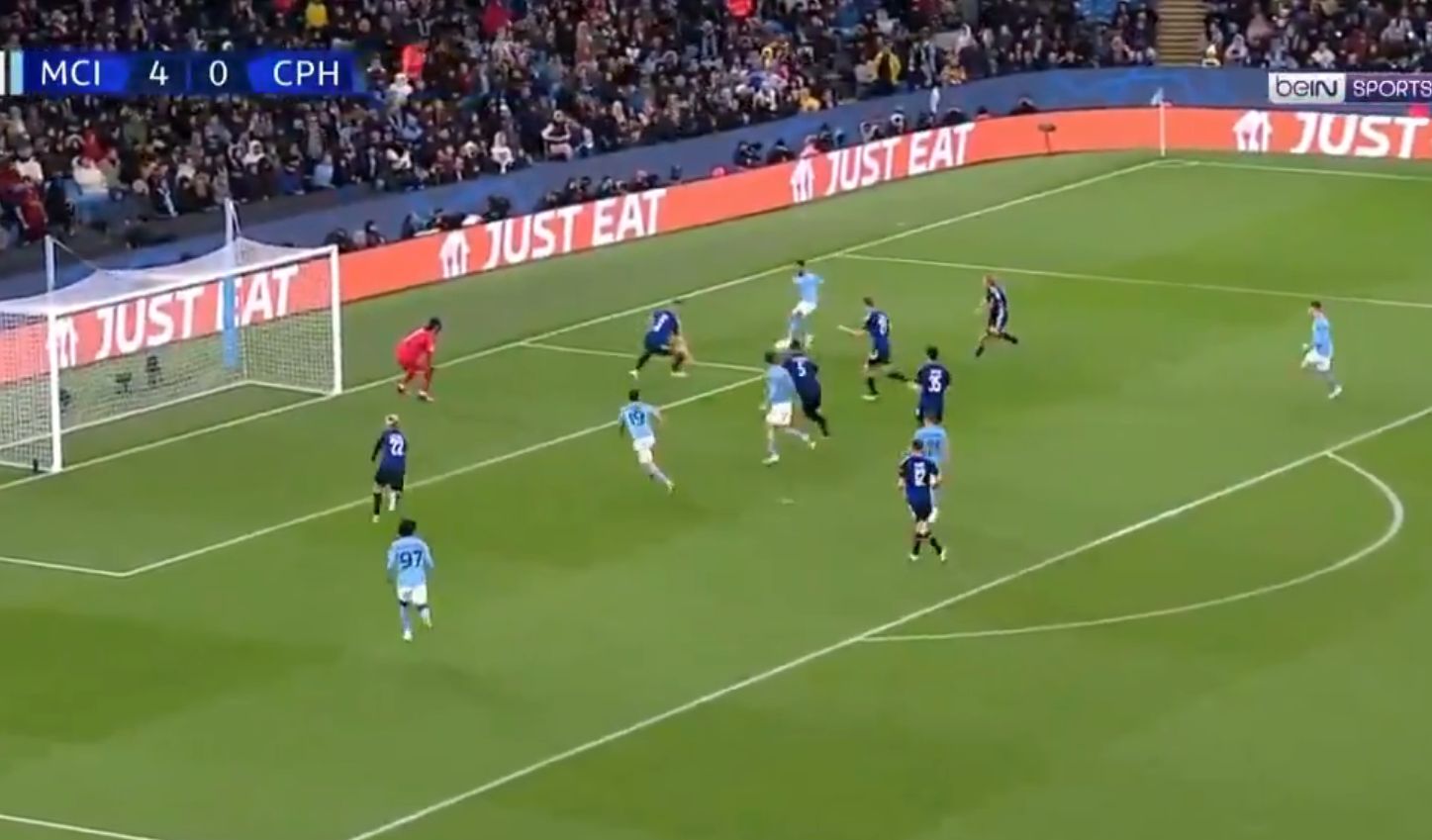 Alvarez scores first Champions League goal after Grealish run