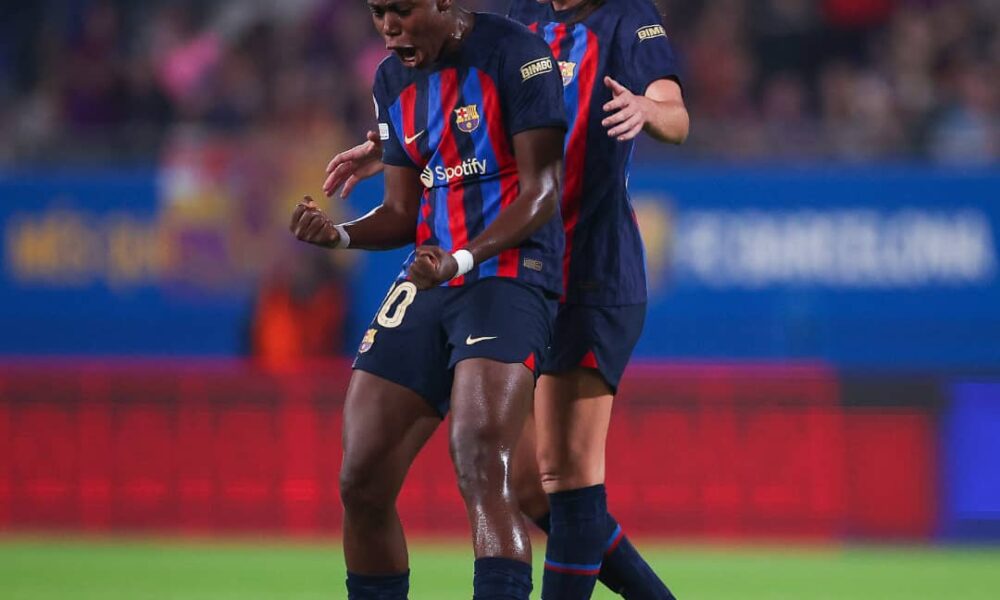 Oshoala Bags Brace In Barcelona’s Champions League Opener