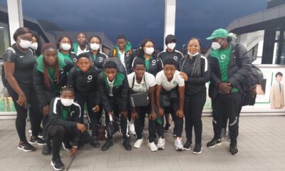 Super Falcons arrive Kobe ahead of clash against former world champions