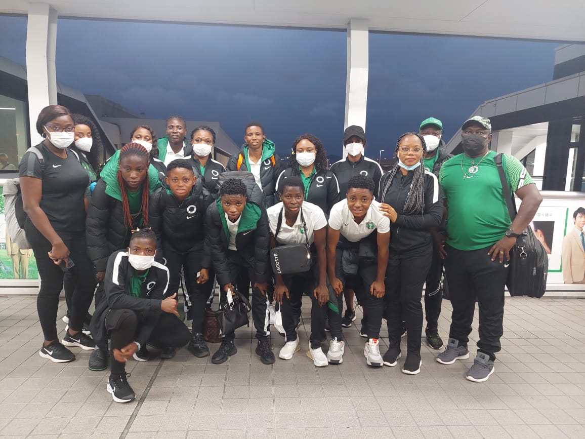 Super Falcons Arrive Kobe For Friendly With Nadeshiko