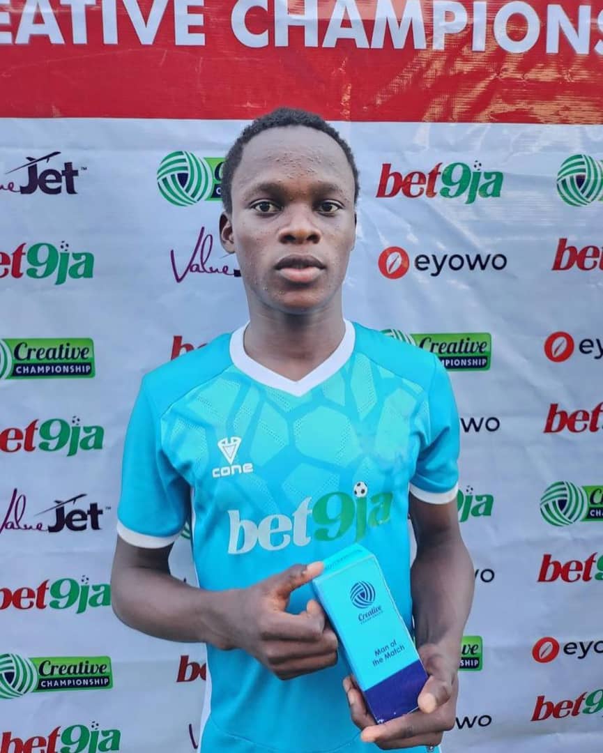The Creative Championship Cup: Big Win Against Gbagada FC Excites Sunday Gift…Reveals Team Will Keep On Building Right Momentum The Creative Championship Cup: Big Win Against Gbagada FC Excites Sunday Gift…Reveals Team Will Keep On Building Right Momentum