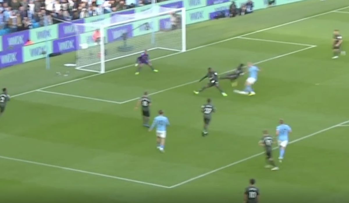 (Video) Haaland scores following devastating box run vs Southampton