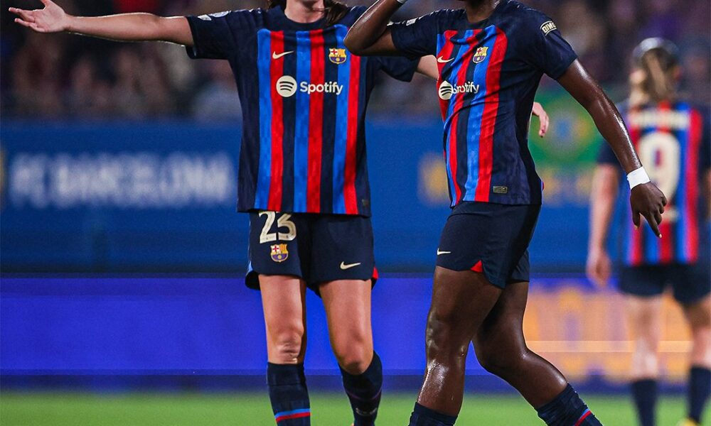 Double Double! Brace of goals and assists for Oshoala in Barcelona’s Champions League win