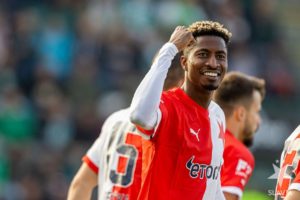 Peter Olayinka with brace and assist to lead Slavia to victory Peter Olayinka with brace and assist to lead Slavia to victory
