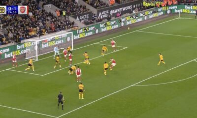 (Video) Martin Odegaard nets brace and doubles Arsenal’s lead against Wolves