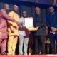 Nigerian Sensational Sprinter And World Record Holder Tobi Amusan On Tuesday November 8, Bagged An Award At Merit House In Abuja