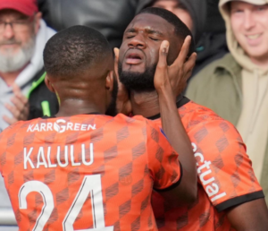 Super Eagles Striker Moffi celebrated by French Ligue 1 Super Eagles Striker Moffi celebrated by French Ligue 1