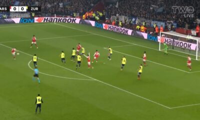 Tierney scores lovely half-volley in Arsenal’s Europa League clash