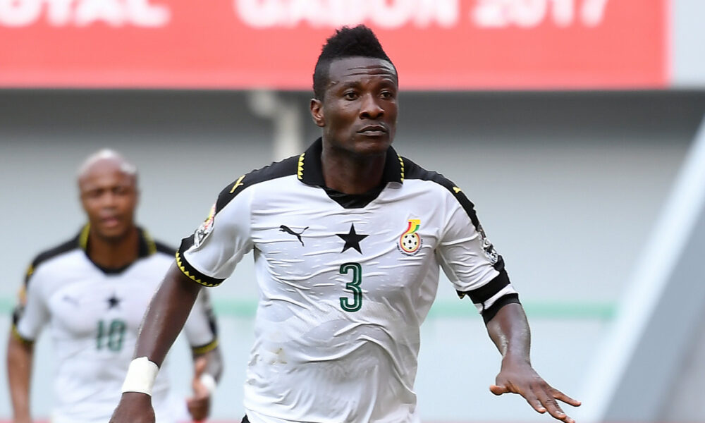 Asamoah Gyan surprised with ‘Nigerian flag’ birthday cake on live TV