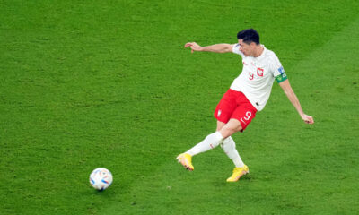Robert Lewandowski finally scores a World Cup goal for Poland Robert Lewandowski finally scores a World Cup goal for Poland