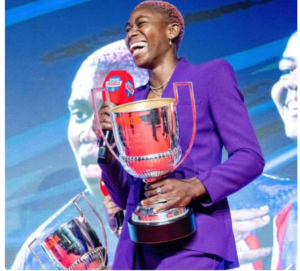 Oshoala Receives Her Spanish Pichichi Award Oshoala Receives Her Spanish Pichichi Award