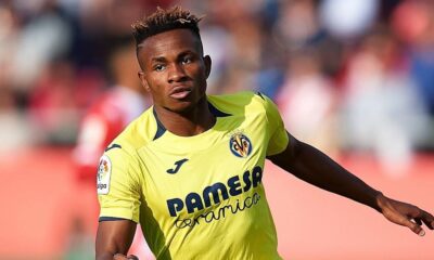 WATCH: Samuel Chukwueze plays Santa Claus’ not-so-helpful assistant in Villarreal’s Christmas act