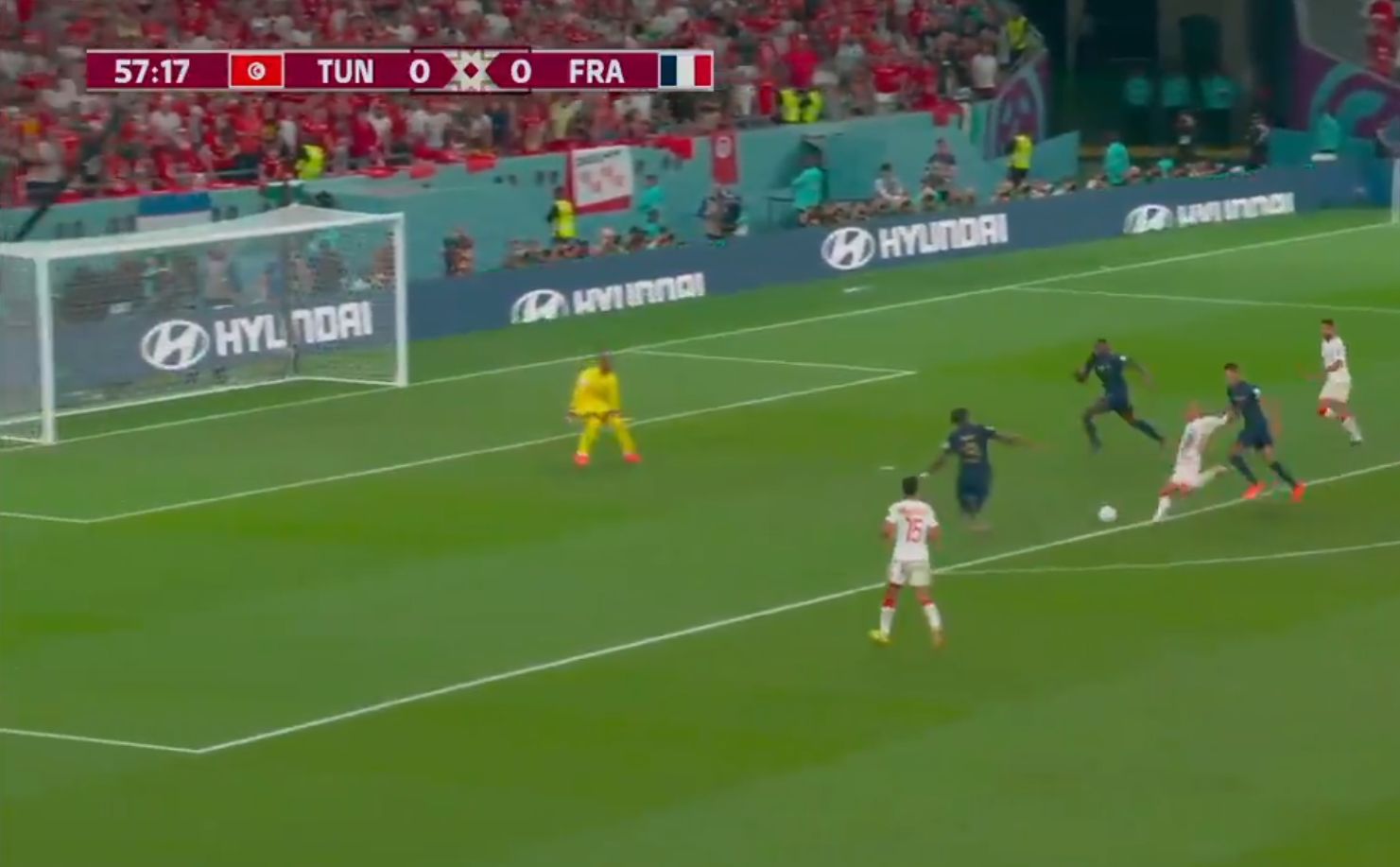 Tunisia’s Wahbi Khazri goes on long run before scoring vs France