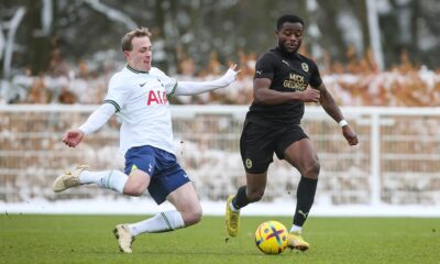 Peterborough’s David Ajiboye on target against Tottenham Hotspur
