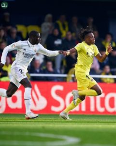 Chuwkuweze In action As Villarreal stun Real Madrid in La Liga Chuwkuweze In action As Villarreal stun Real Madrid in La Liga