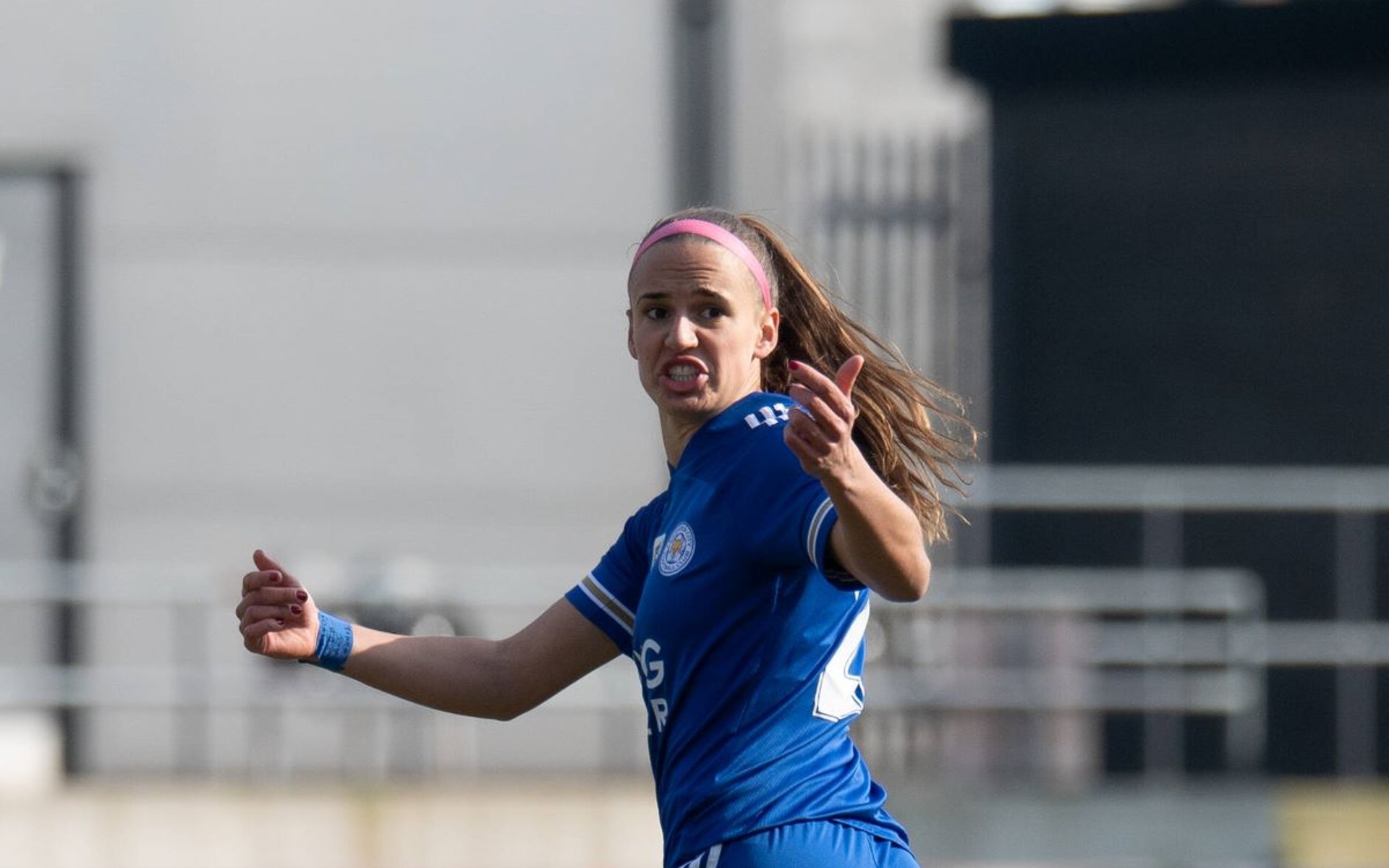 Leicester City’s Ashleigh Plumptre wins Barclays Player of the Match against Liverpool Leicester City’s Ashleigh Plumptre wins Barclays Player of the Match against Liverpool